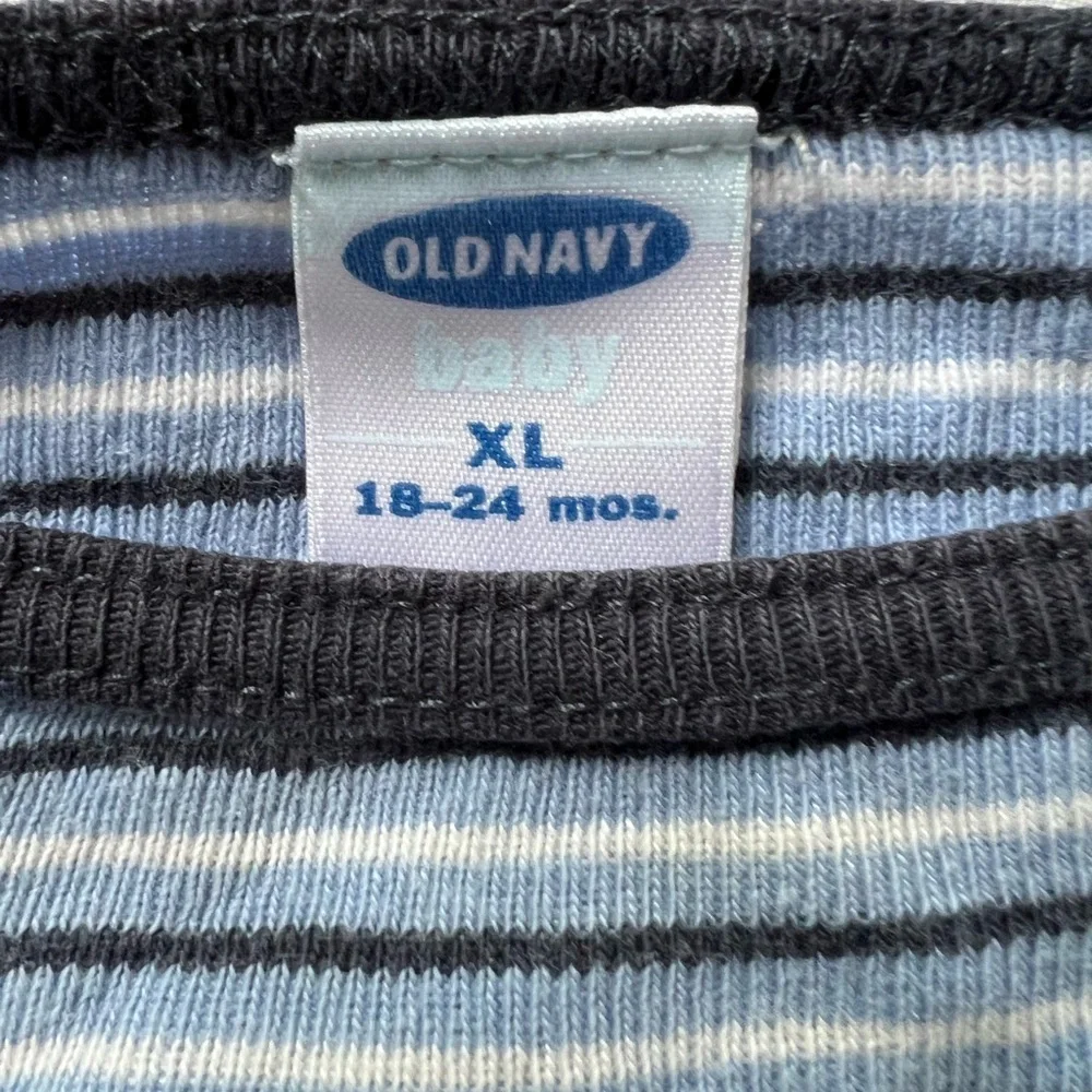 Old Navy Baby Bo Striped Blue and white One Piece cotton